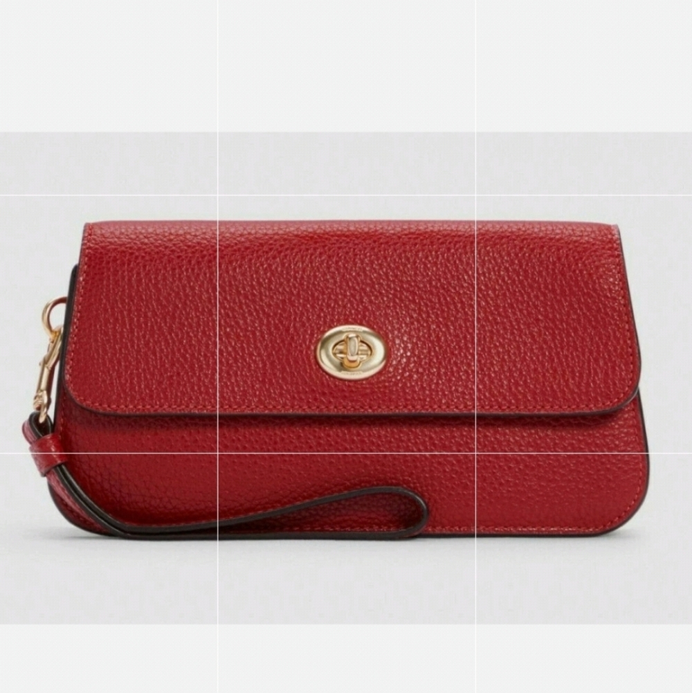💥FLASH SALE 💲 FIRM 🔒  COACH: Originals Turnlock Wristlet - Picture 2 of 12